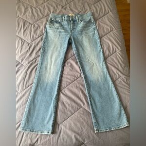 Madewell mid rise kick out jeans